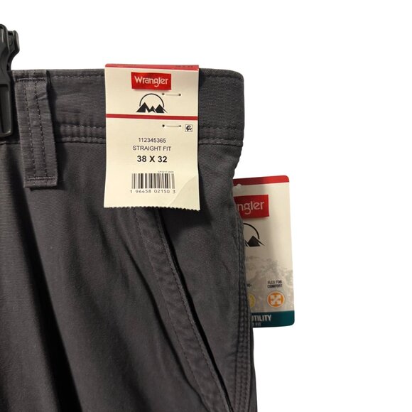 Wrangler Mens Gray Straight Fit Utility Pants Sz 38x32. NWT - Picture 4 of 12
